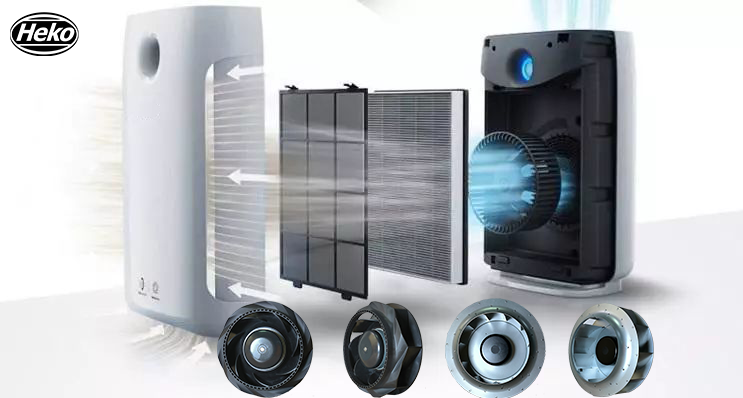 تطبيق مروحة EC لأجهزة تنقية الهواء