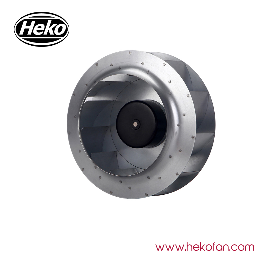 HEKO DC280mm 48V BLDC موتور خلفي مروحة الطرد المركزي