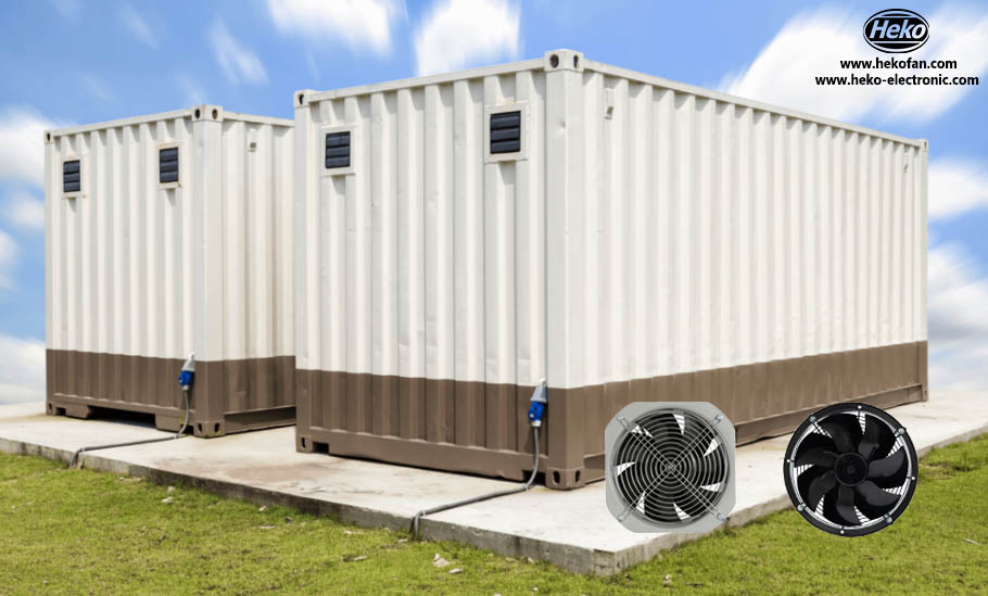 تطبيق المروحة المحورية EC في بيت الحاوية