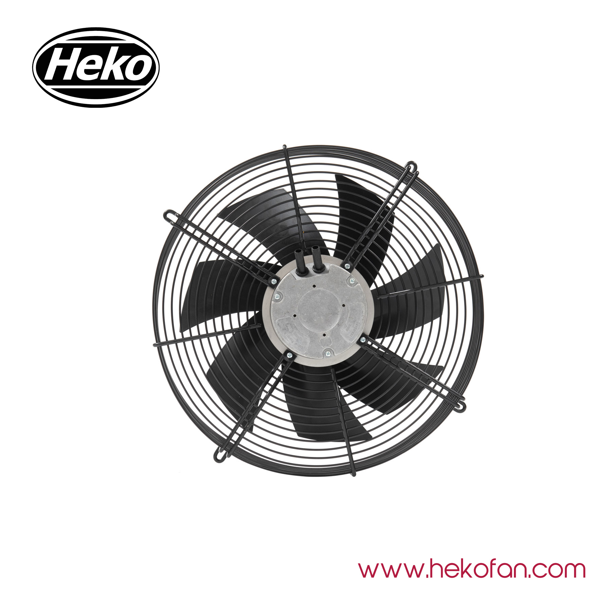 HEKO EC300mm فولاذ مطلي بمروحة محورية صناعية سوداء