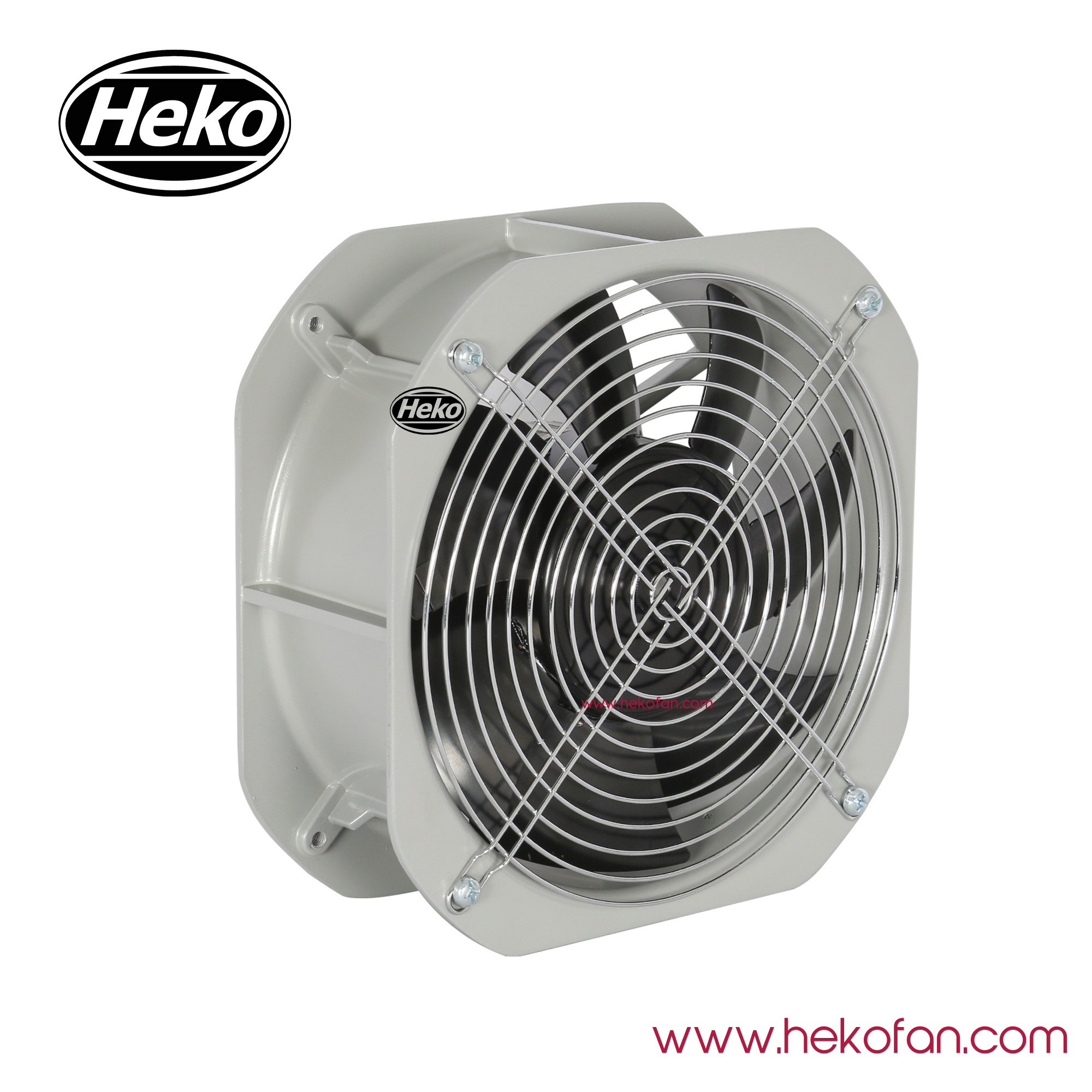 HEKO DC200mm 24V 48V مروحة محورية للتبريد للبيوت البلاستيكية 