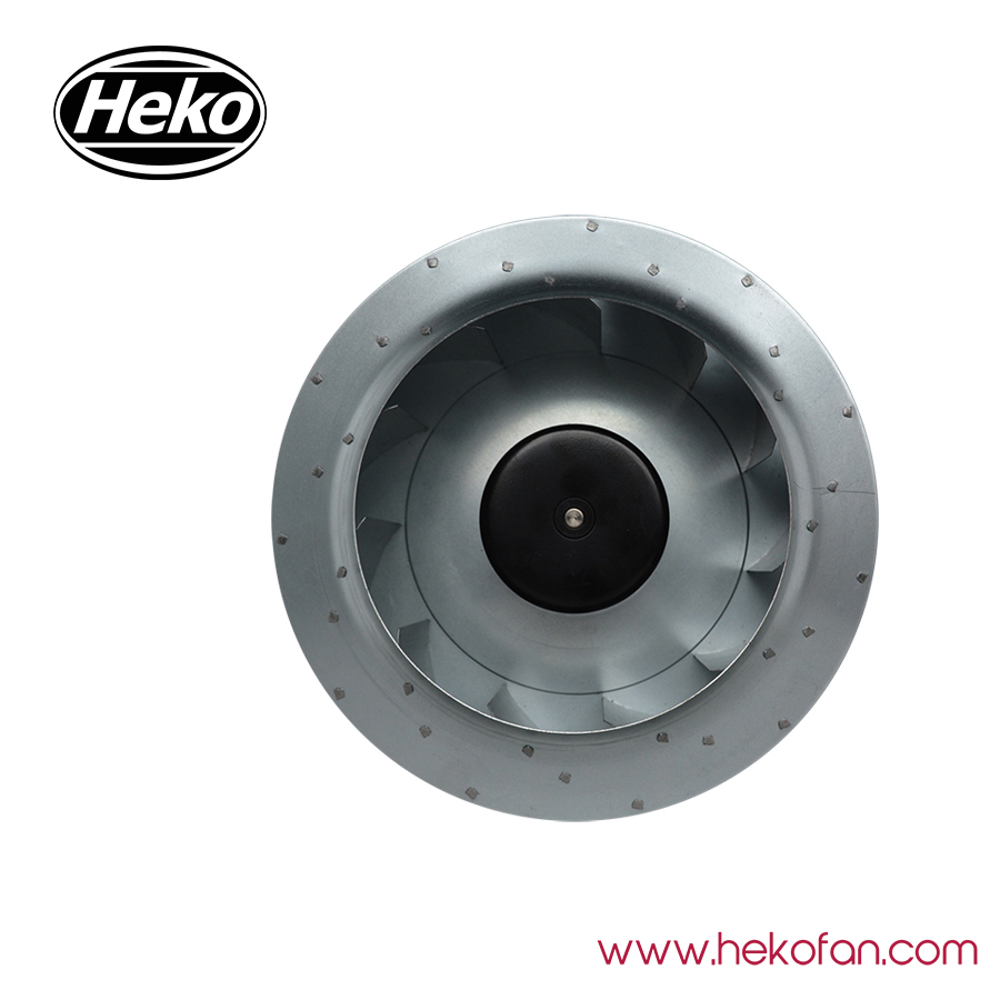 HEKO DC280mm 48V BLDC موتور خلفي مروحة الطرد المركزي