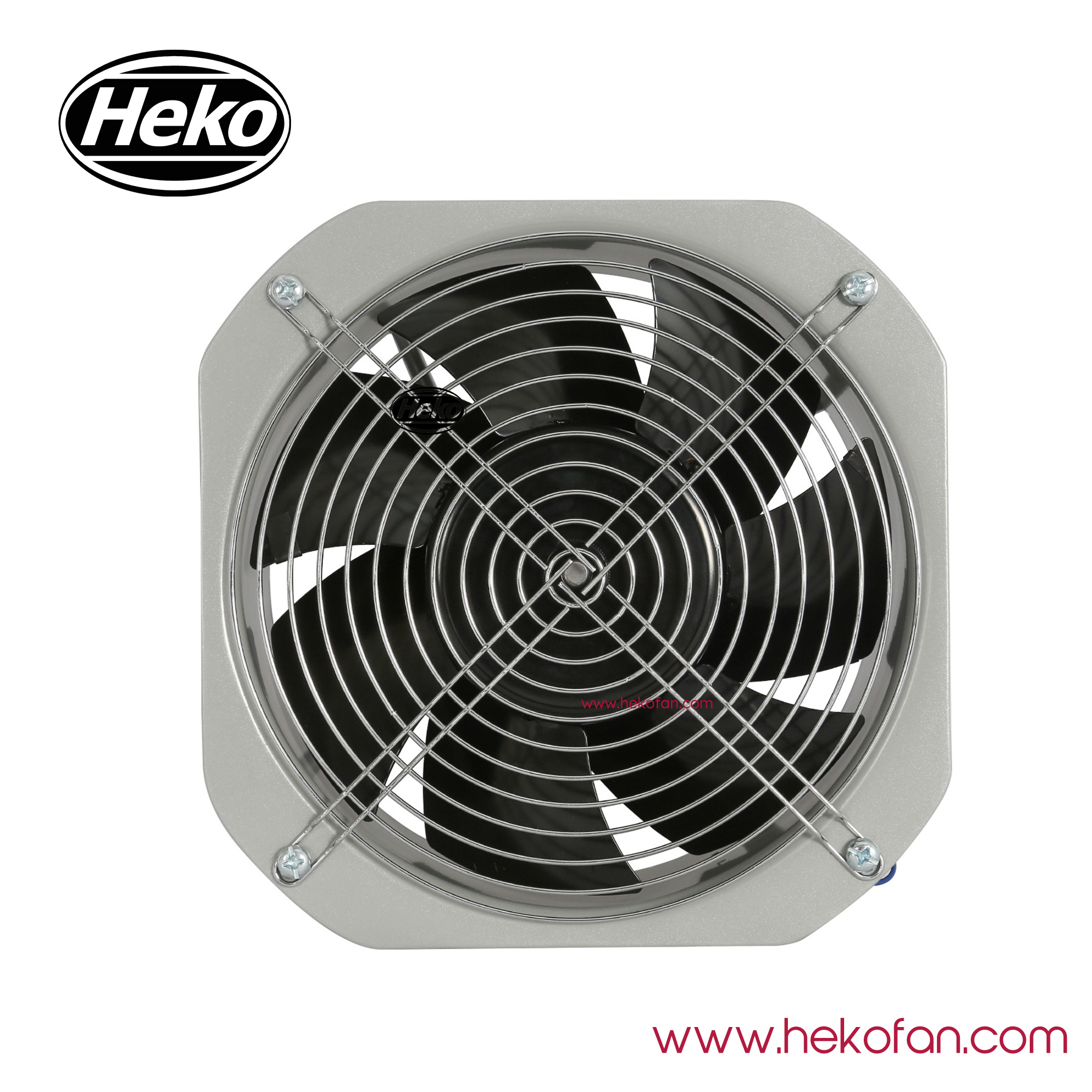 HEKO DC200mm 24V 48V مروحة محورية للتبريد للبيوت البلاستيكية 