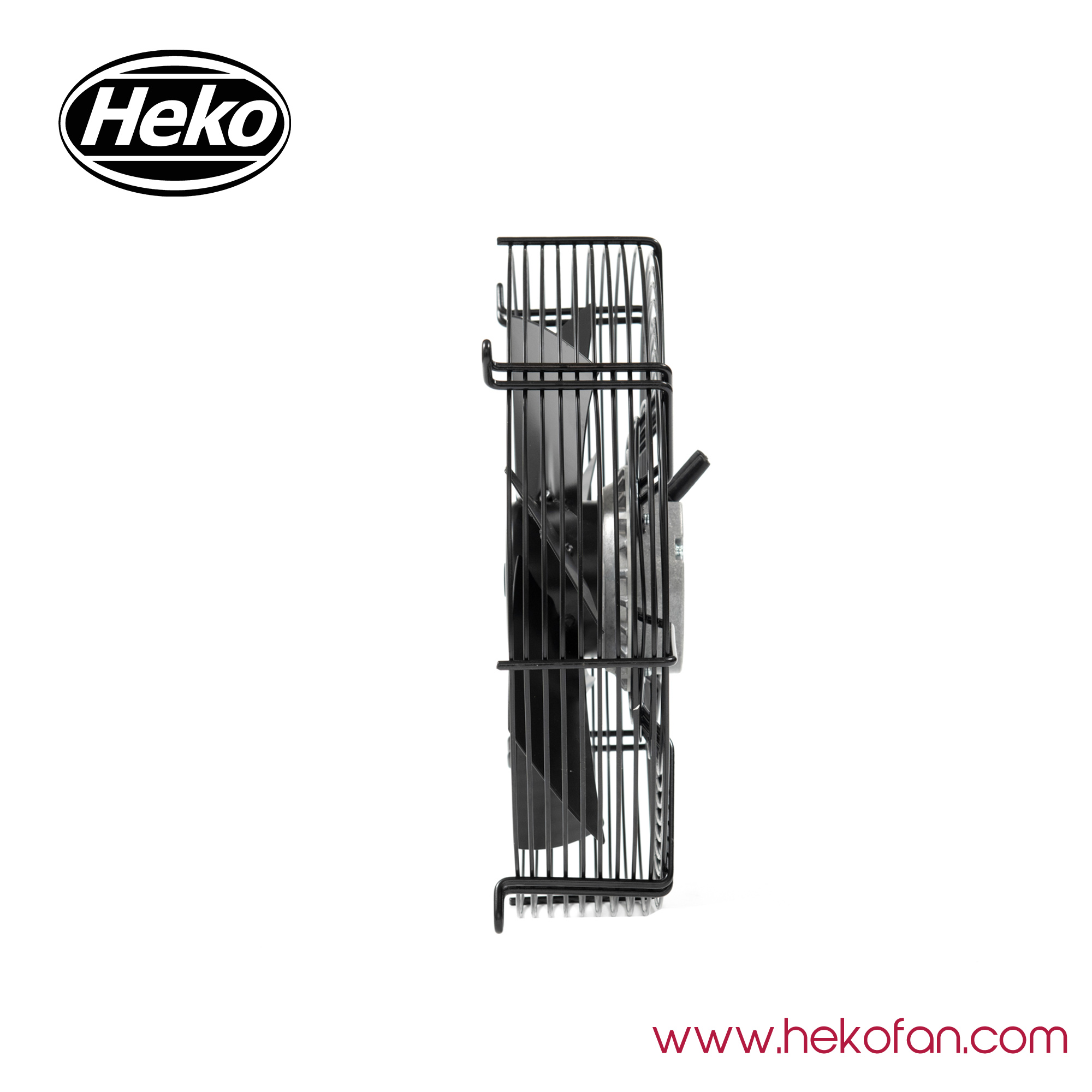 HEKO EC300mm فولاذ مطلي بمروحة محورية صناعية سوداء